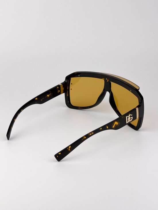 Dolce & Gabbana DG6205 612/85 Sunglasses – Yellow Havana Shield Frame main image 8
